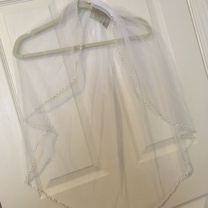 White Beaded Veil